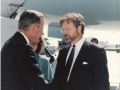 Rick Roberts being honored with the White House Point of Light  award by President George H. W. Bush.
