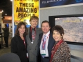 Nancy Epstein of Telepictures International with Rick Roberts, John Patterson, and Linda Mensch at NATPE.