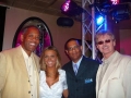 Rick and Abe with Jennifer Christenson, Kenny McReynolds, the stars of WYCC 20's new show 'Positive', at Joe Jackson's 80th birthday party.