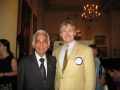 Horizons Executive Producer Rick Roberts with Naren Soni, owner of Gaylord's India Restaurant.