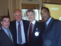 Illinois Governor Pat Quinn is hosted at Rotary One by Rick Roberts and Chicago Christian Industrial League Board of Directors President Jim Foorman and CCIL Executive Director Ron Archie. (l-r Foorman, Quinn, Roberts, Archie).