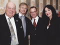 Bill Butzloff, Rick Roberts, Gary Sinise, Vivian Butzloff at Veterans Banquet.