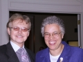 Rick Roberts with Cook County Board President Tony Precwinkle.